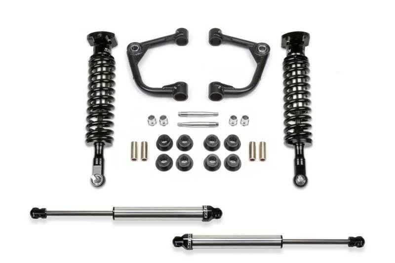 Fabtech 15-18 Ford F150 4WD 2in Uniball UCA System w/DL 2.5 Coilovers & Rear DL 2.25 Shocks K2245DL