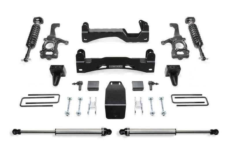 Fabtech 15-18 Ford F150 4WD 6in Perf. System w/DL 2.5 Coilovers & Rear DL Shocks K2195DL