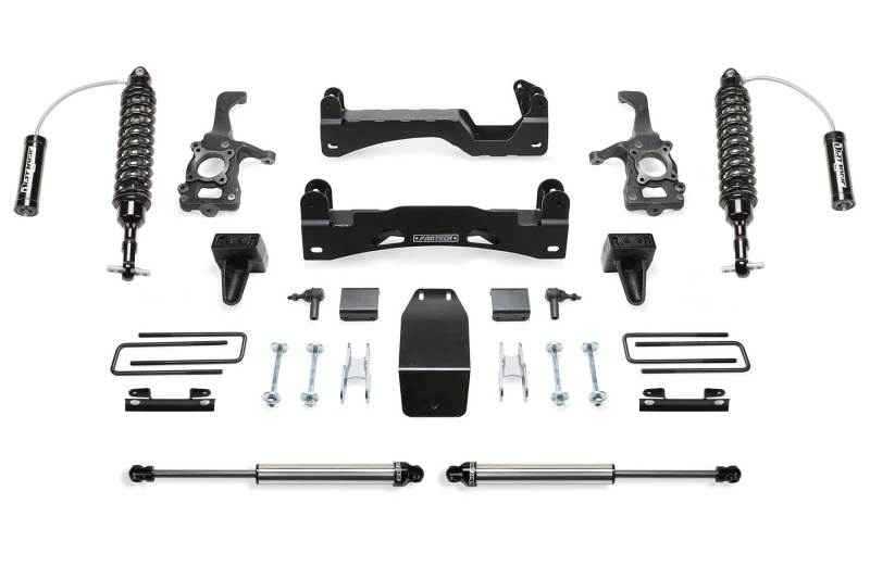 Fabtech 15-18 Ford F150 4WD 6in Perf. System w/DL 2.5 Resi Coilovers & Rear DL Shocks K2203DL