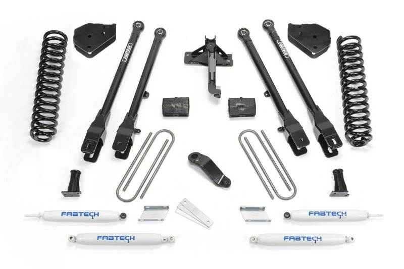 Fabtech 2017 Ford F450/F550 4WD Diesel 6in 4 Link System w/Perf. Shocks K2284