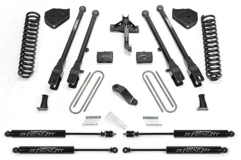 Fabtech 2018 Ford F450/F550 4WD Diesel 6in 4 Link System w/Stealth Shocks K2306M