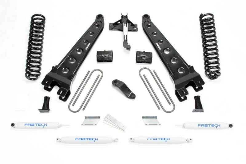 Fabtech 2018 Ford F450/F550 4WD Diesel 6in Radius Arm System w/Perf. Shocks K2304