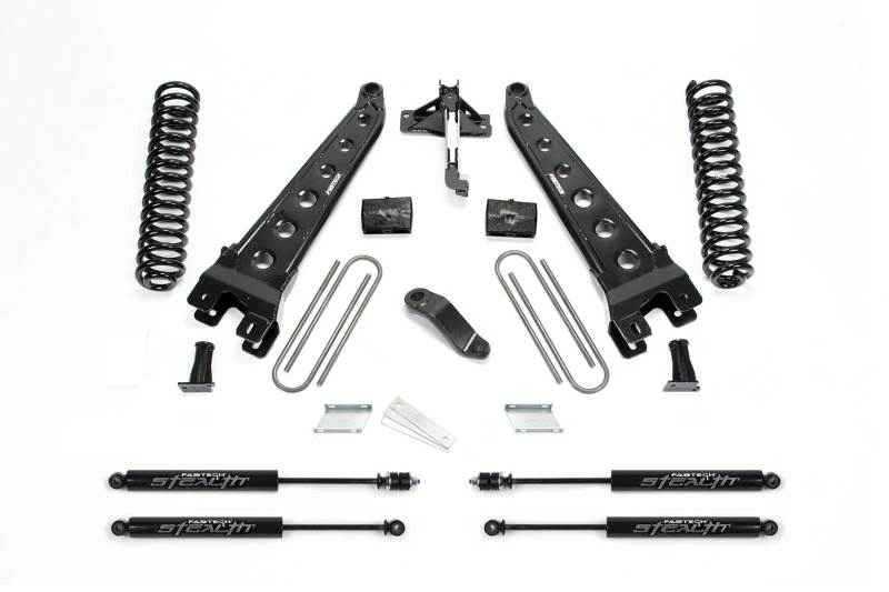Fabtech 2018 Ford F450/F550 4WD Diesel 6in Radius Arm System w/Stealth Shocks K2304M