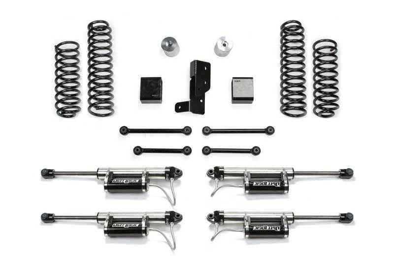 Fabtech 2018 Jeep JL 4WD 4-Door 3in Sport System w/DL 2.25 Resi Shocks K4108DL