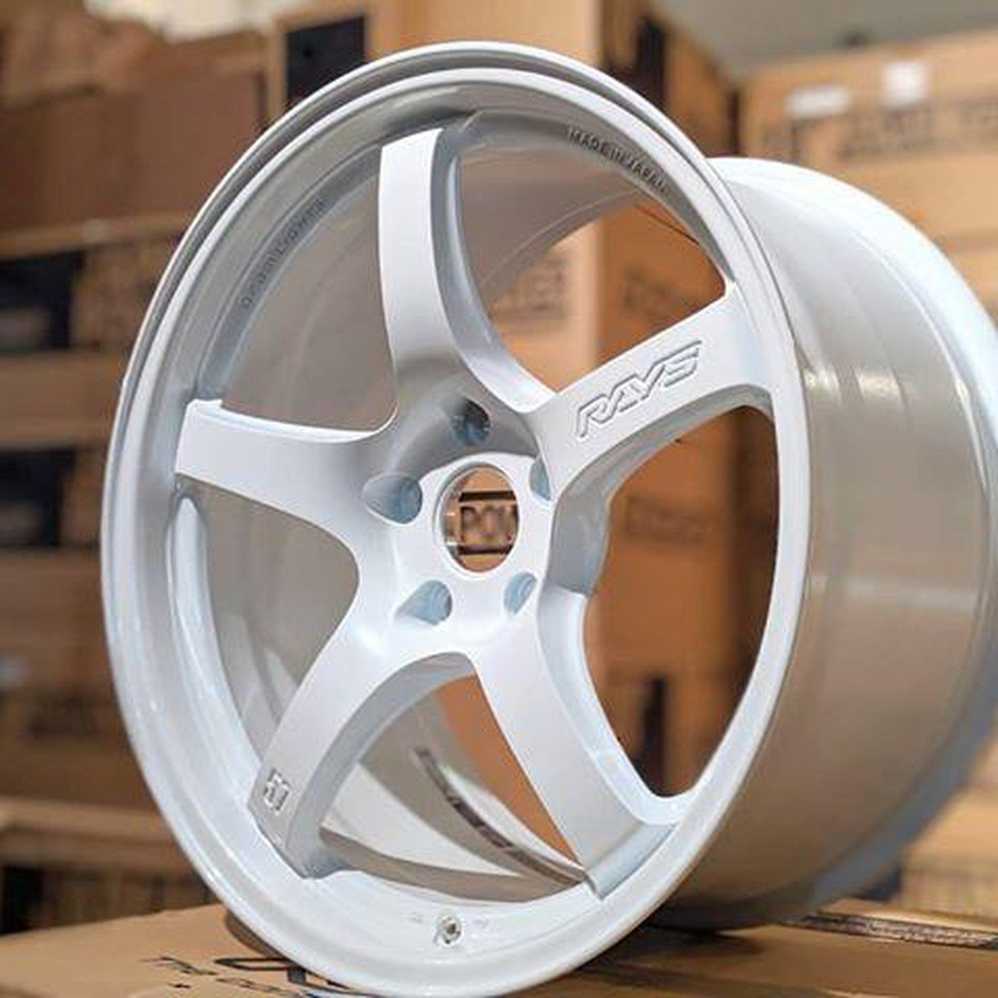 Gram Lights 57CR 18x8.5 +37 5x108 Ceramic Pearl Wheel | WGCRV37RCPP