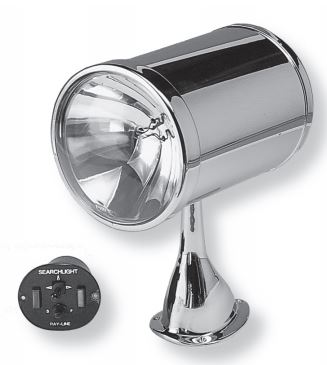 62040-4002 Jabsco Searchlight 7 Chrome 12V J69620404002