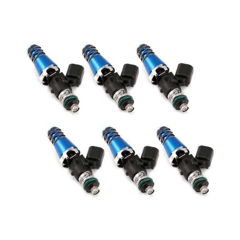 Injector Dynamics 1700cc Injectors - 60mm Length - 11mm Blue Top - 14mm Lower O-Ring (Set of 6) 1700.60.11.14.6