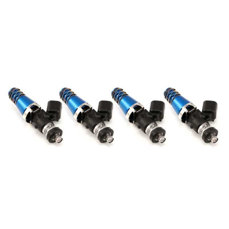 Injector Dynamics 1700cc Injectors - 60mm Length - 11mm Blue Top - Denso Lower Cushion (Set of 4) 1700.60.11.D.4