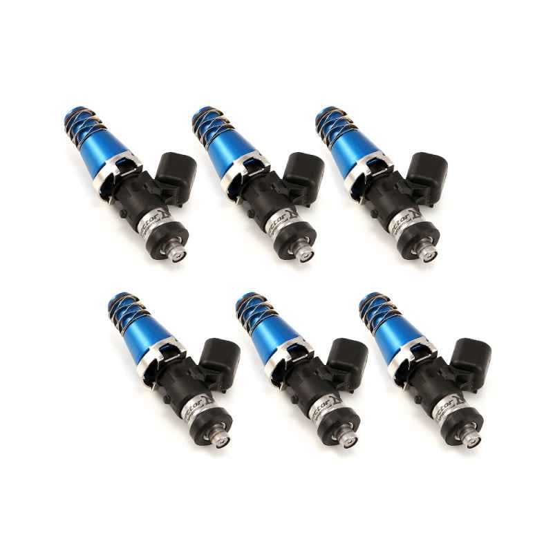 Injector Dynamics 1700cc Injectors - 60mm Length - 11mm Blue Top - Denso Lower Cushion (Set of 6) 1700.60.11.D.6