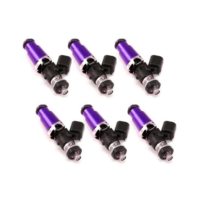 Injector Dynamics 1700cc Injectors - 60mm Length - 14mm Purple Top - Denso Lower Cushion (Set of 6) 1700.60.14.D.6