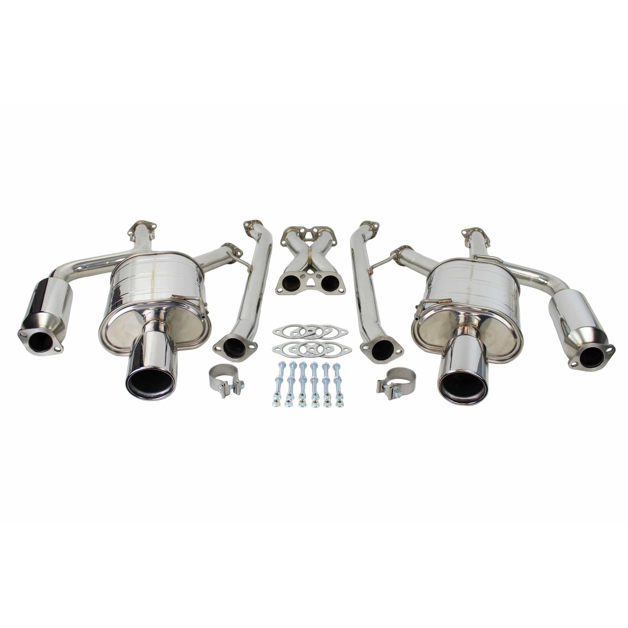 Invidia Q300 Cat Back Exhaust Dual Stainless Tips Infiniti G35 07-08 / G37 09-13 | HS07IG4G3S