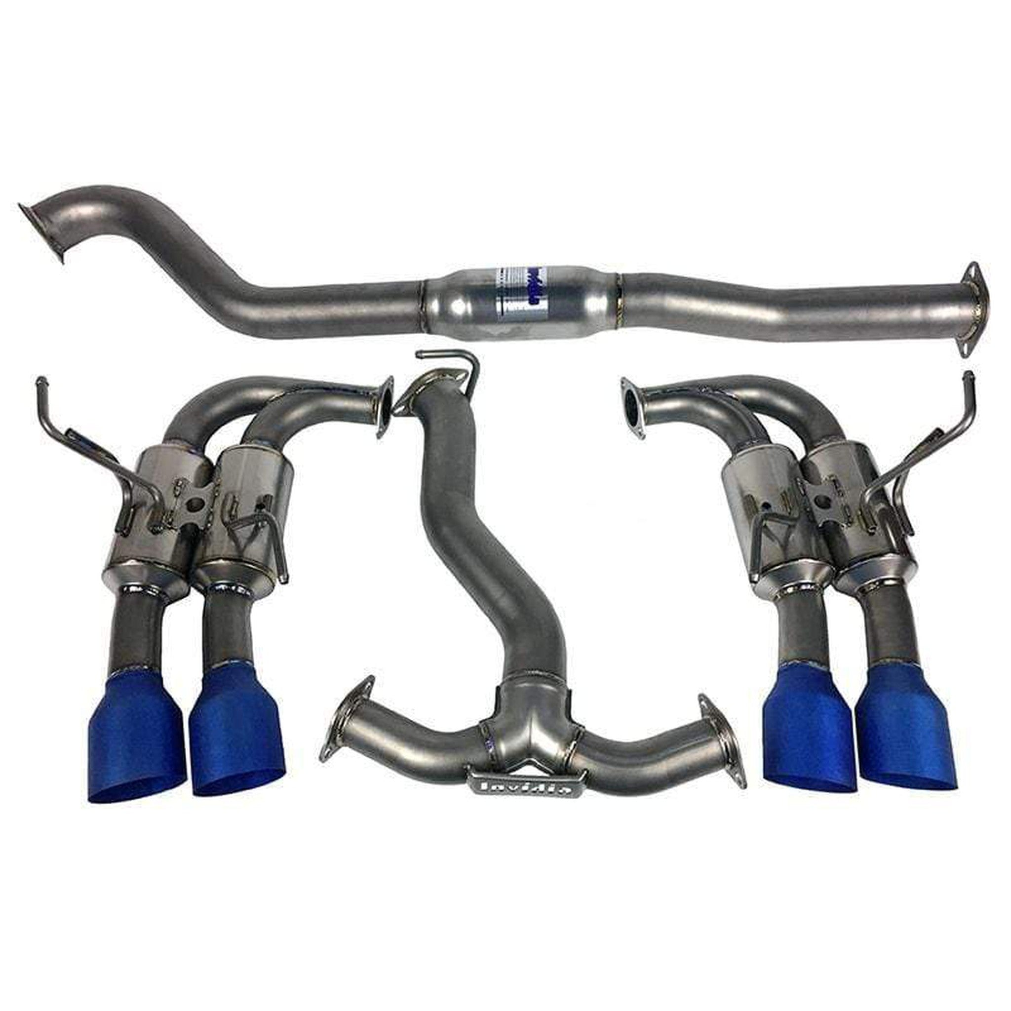 Invidia R400 Gemini Quad Cat Back Exhaust Full Titanium Subaru WRX / STI 2008-2014 Sedan | HS11STI5TG4ST
