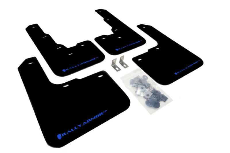 Rally Armor 2013-2016 Dodge Dart UR Black Mud Flap w/ Blue Logo MF39-UR-BLK/BL