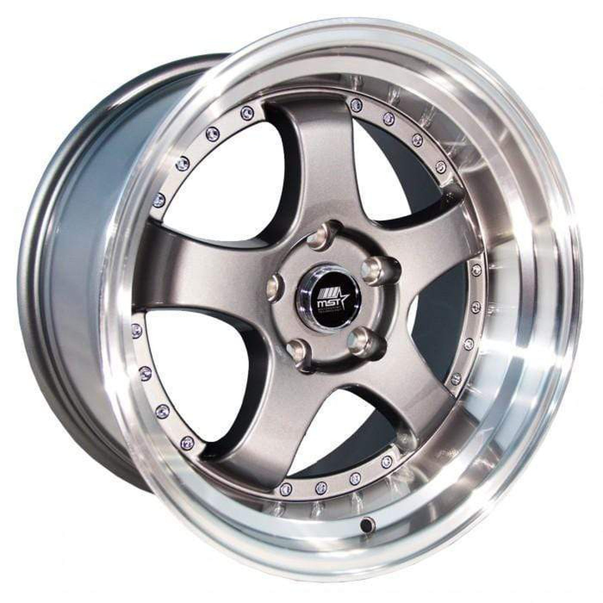 MST MT07 Wheel 18x8.5 20mm 5x114.3 73.1 Gunmetal w/Machined Lip