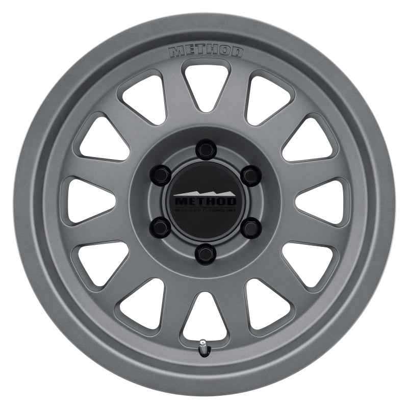 Method MR704 17x8.5 0mm Offset 8x6.5 130.81mm CB Matte Titanium Wheel MR70478580800