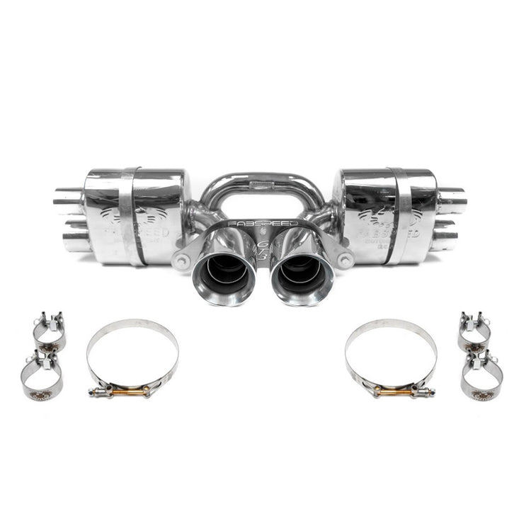 Fabspeed Center Mini Maxflo Performance Exhaust System for Porsche 997 GT3 / GT3 RS 2010-2011