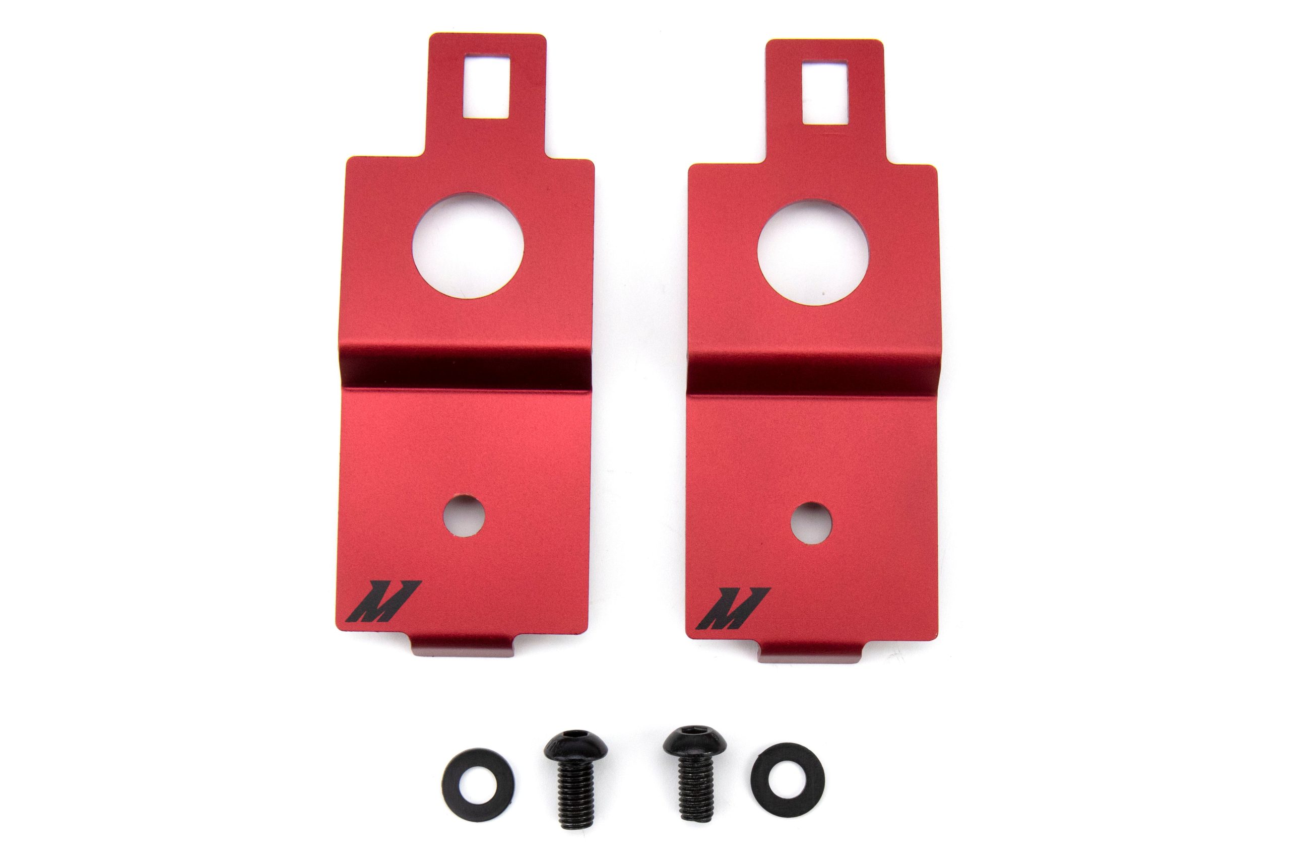 Mishimoto Red Aluminum Radiator Stays Subaru WRX 2002-2007 / STI 2004-2007 | MMRS-SUBI-01ARD