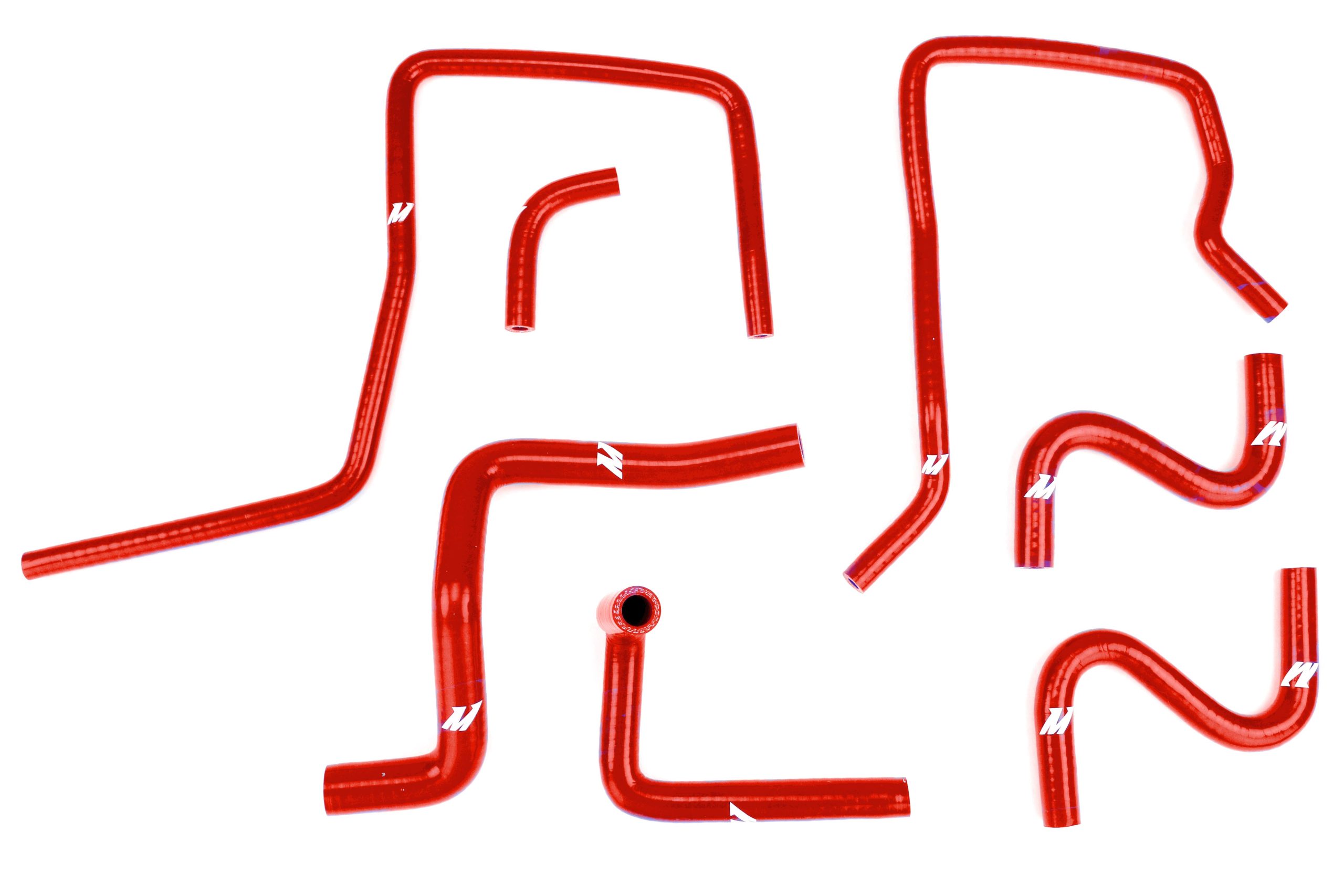Mishimoto Red Silicone Ancillary Hoses Subaru STI 2004-2007 / WRX 2006-2007 | MMHOSE-SUB-ANC4RD