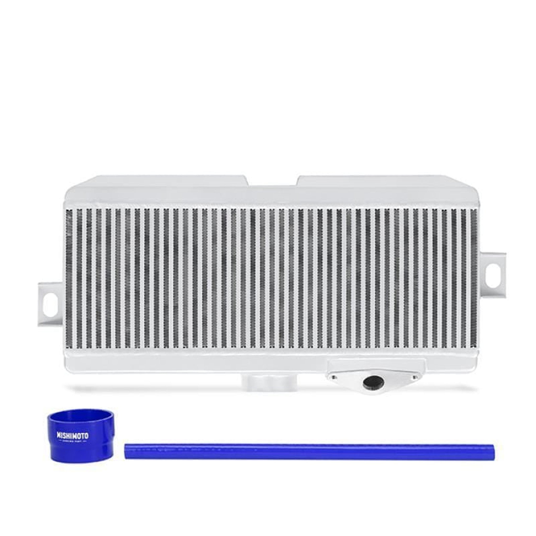 Mishimoto Top Mount Intercooler Silver + Blue Hoses Subaru STI 2008-2021