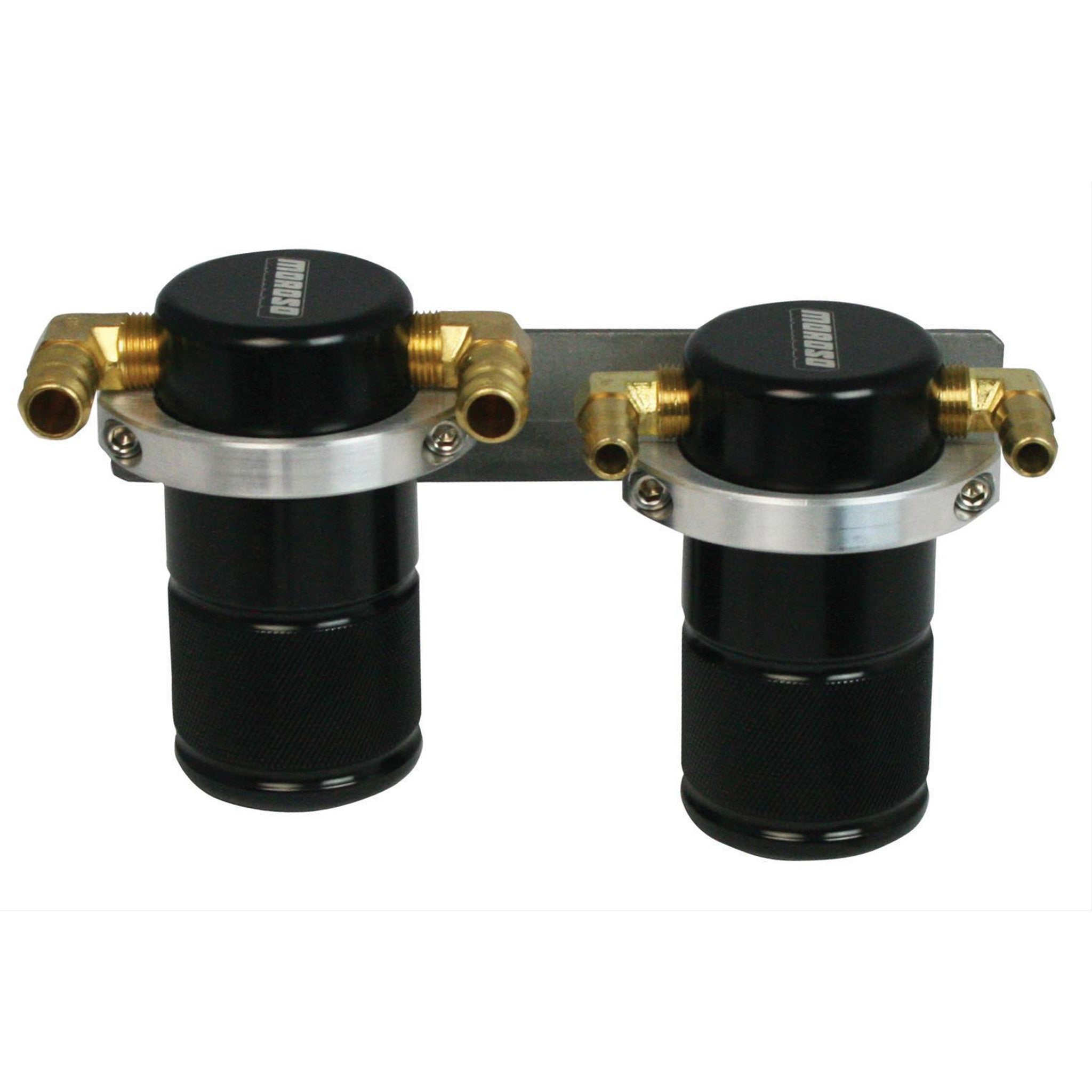 Moroso Air Oil Separator Twin Small Body Black Subaru STI 2004-2007 / WRX 2006-2007