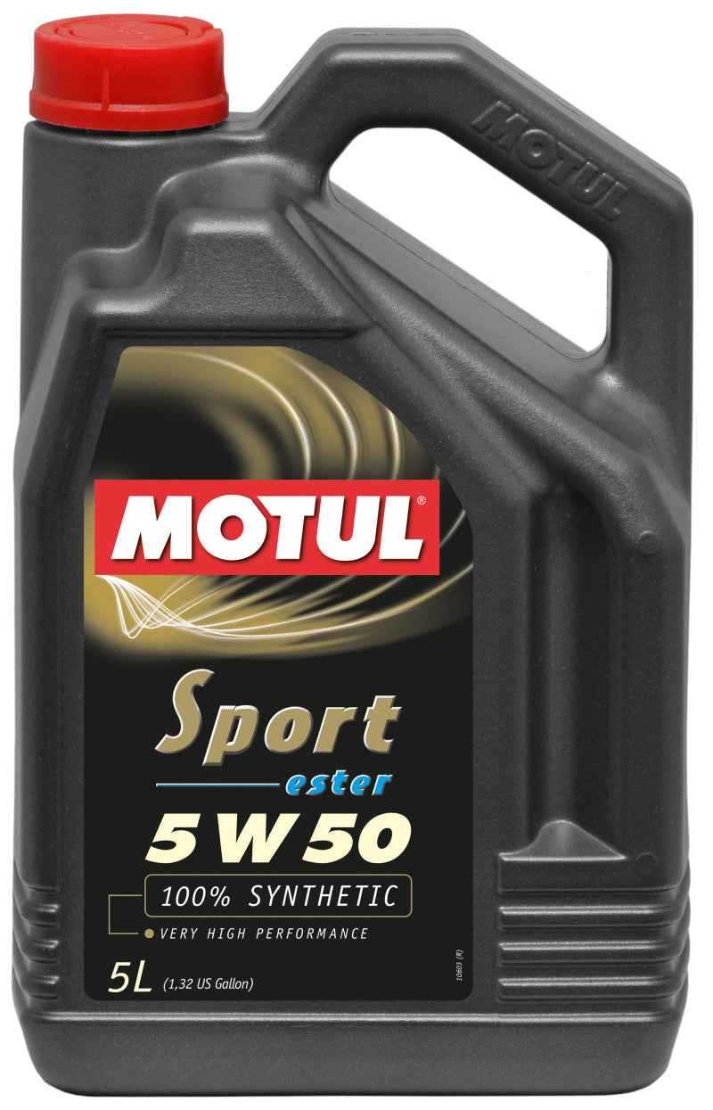 Motul 5L Synthetic Engine Oil Sport 5W50 - Case of 4 102716