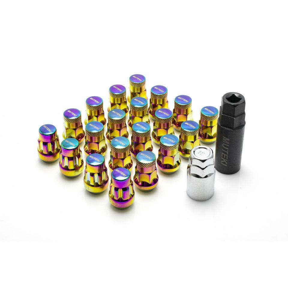 Muteki SR35 Closed-Ended Lug Nuts 12x1.25mm Neon