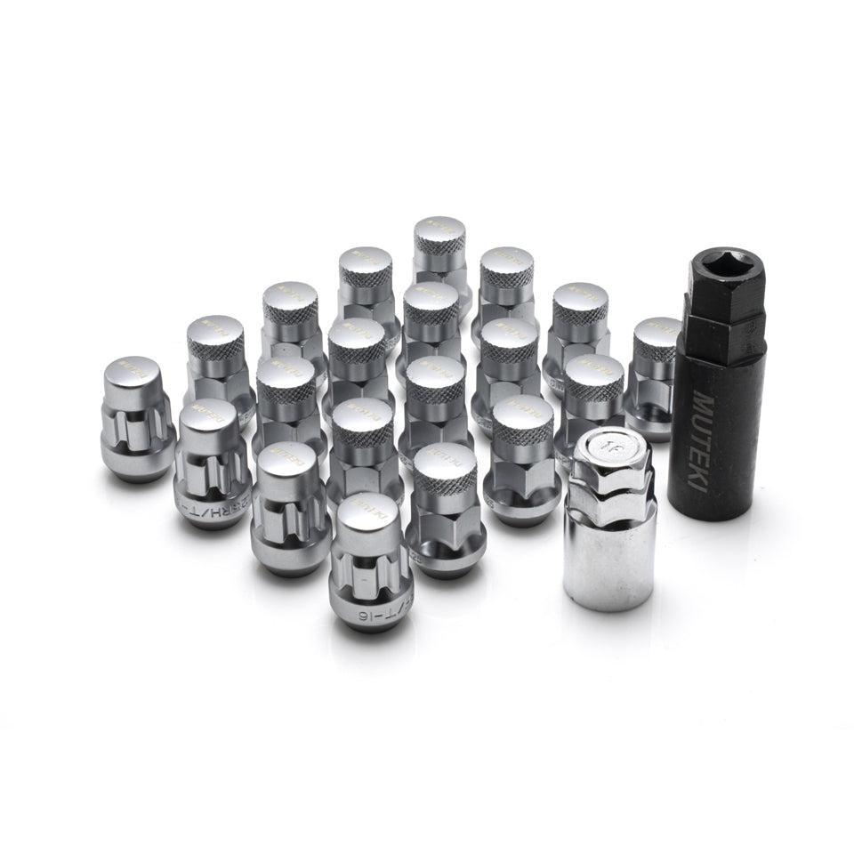 Muteki SR35 Closed-Ended Lug Nuts 12x1.25mm Satin Silver