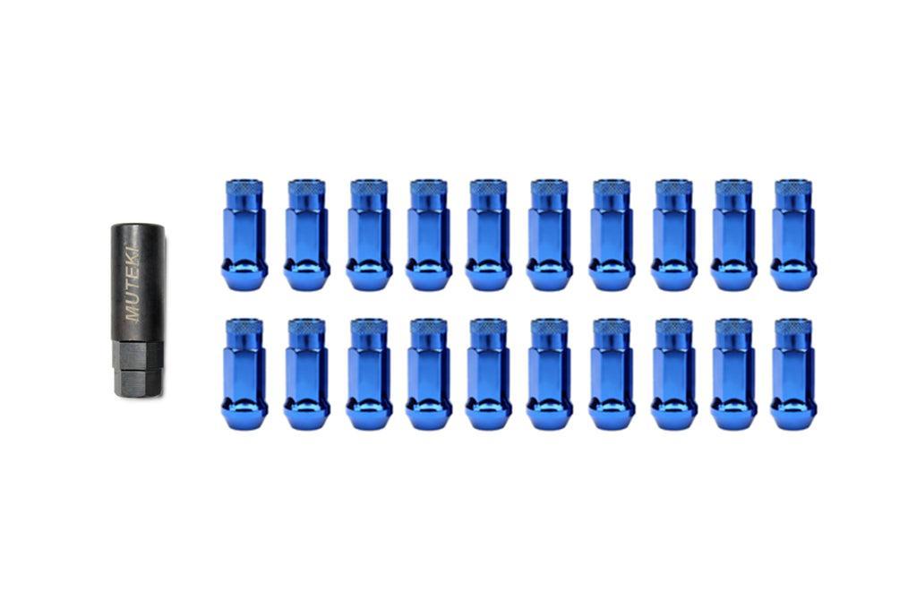 Muteki SR48 Open-Ended Lug Nuts 12x1.25mm Blue