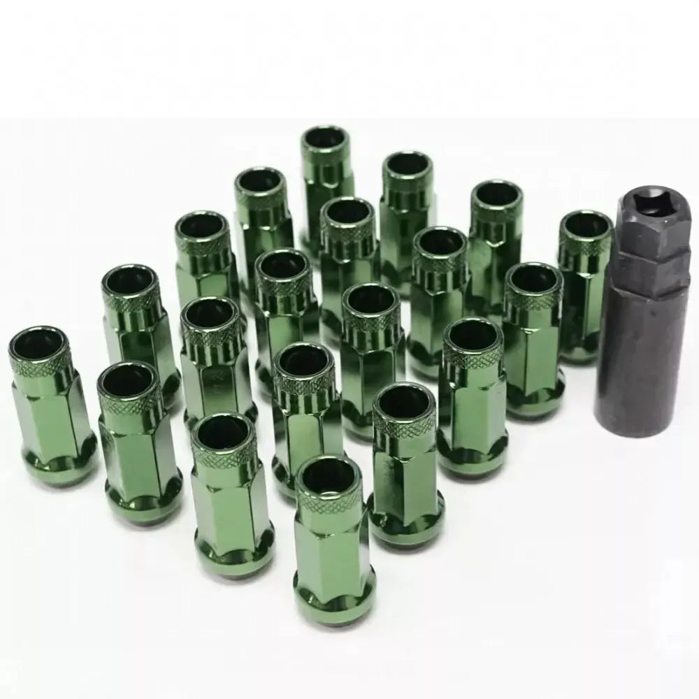 Muteki SR48 Open-Ended Lug Nuts 12x1.25mm Dark Green