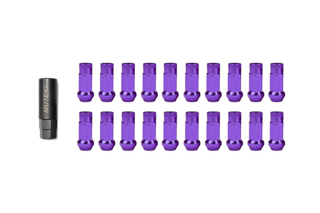 Muteki SR48 Open-Ended Lug Nuts 12x1.25mm Purple