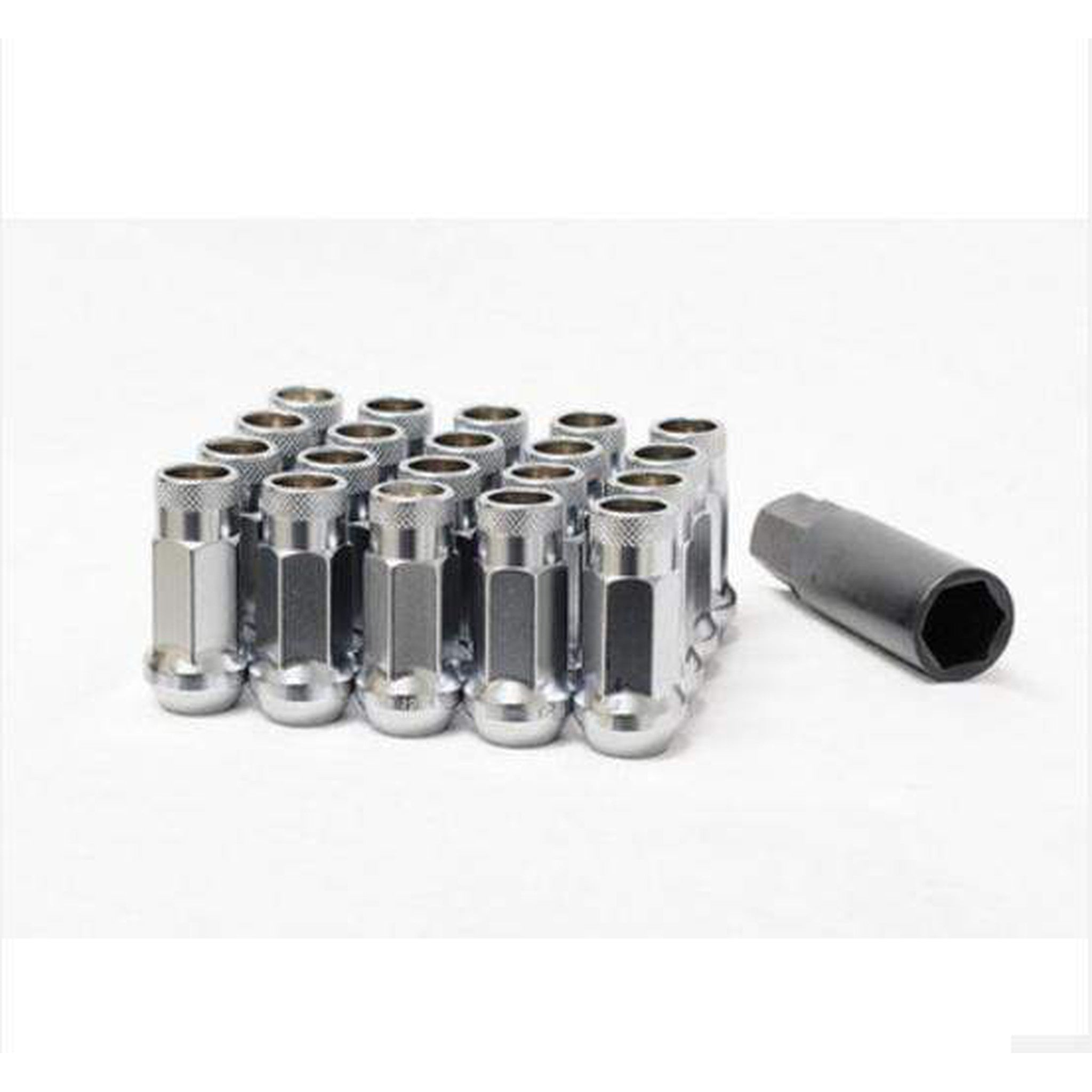 Muteki SR48 Open-Ended Lug Nuts 12x1.50mm Satin Silver