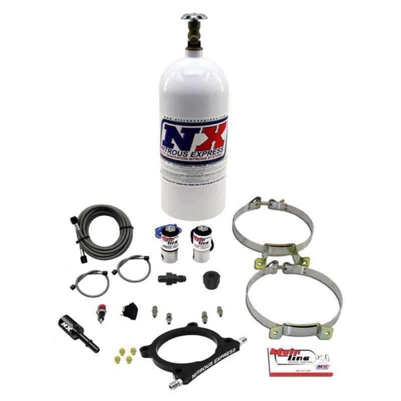 Nitrous Express 11-17 Ford Mustang GT Coyote 5.0L Mainline EFI Nitrous Plate Kit w/10lb Bottle ML3050