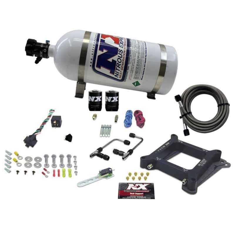 Nitrous Express 4150 Gemini Pro-Power Nitrous Kit (100-500HP) w/10lb Bottle 60540-10