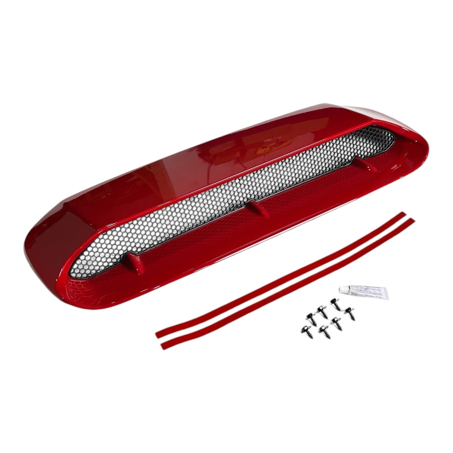 Noble RD Style Hood Scoop (M7Y - Pure Red) 2015-2021 Subaru WRX