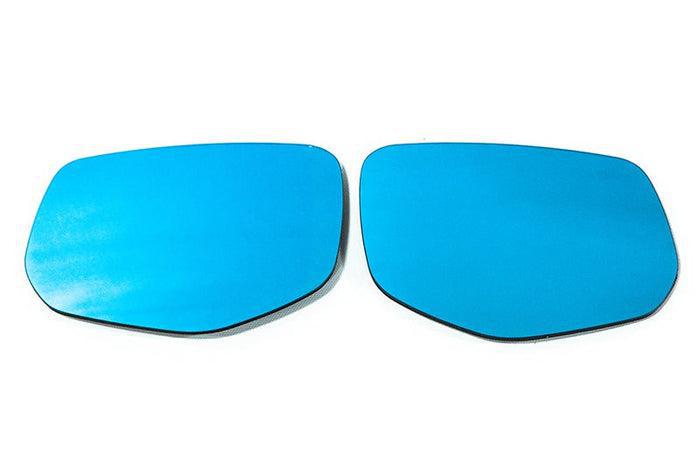 OLM Wide Angle Convex Mirrors w/ Turn Signals Defrosters (Blue) Subaru WRX 2022-2025 | B.47017.2