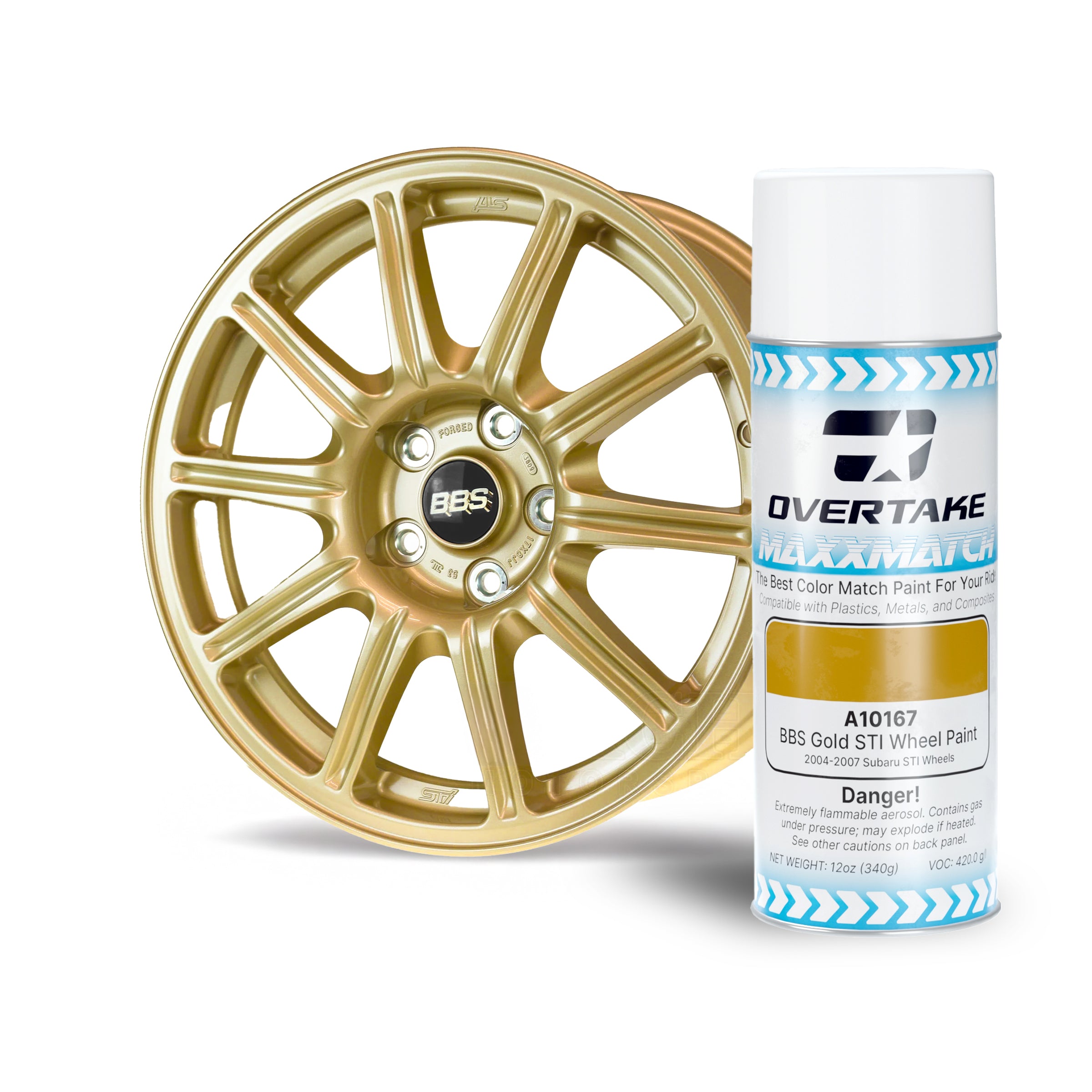 Overtake MaxxMatch Paint BBS Gold Wheel Paint 12oz. Can | A10167