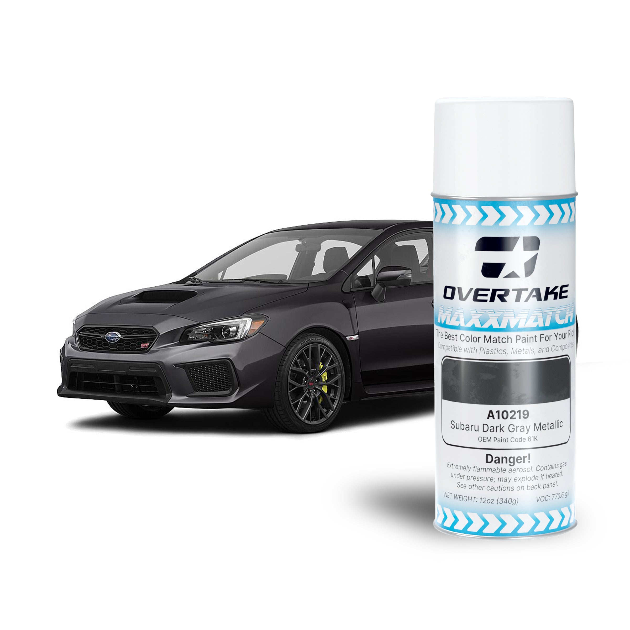 Overtake MaxxMatch Paint Subaru Dark Grey Metallic 61K 12oz. Can | A10219