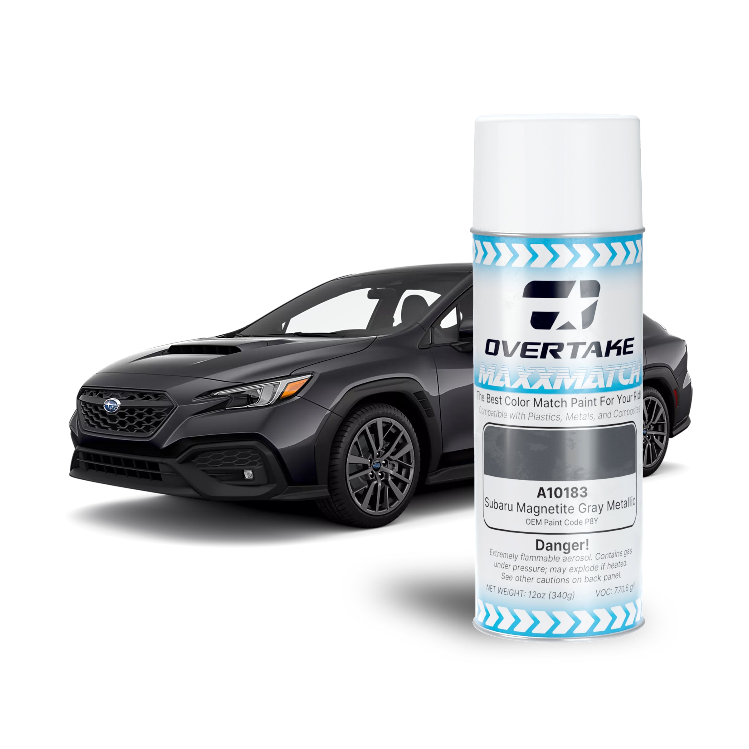 Overtake MaxxMatch Paint Subaru Magnetite Grey Metallic P8Y 12oz. Can | A10183