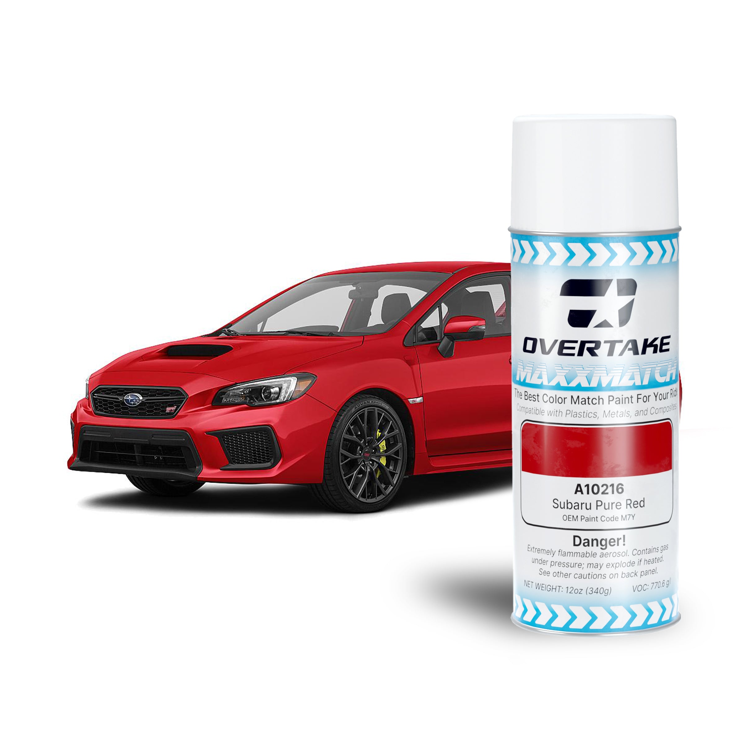 Overtake MaxxMatch Paint Subaru Pure Red M7Y 12oz. Can | A10216