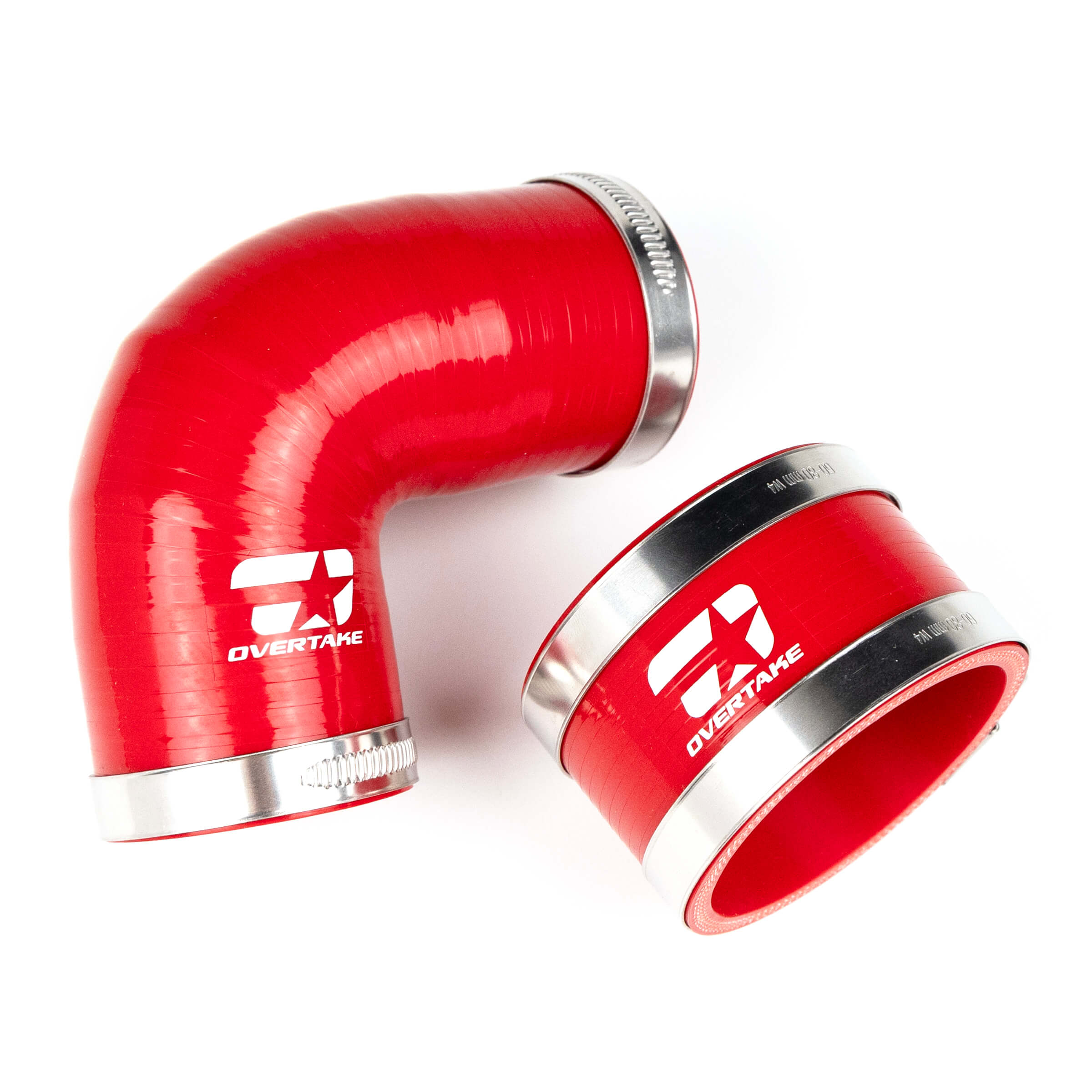Overtake TMIC Silicone Coupler Kitw/ STi Style TMIC Red WRX 02-07 / STI 04-21 / Forester XT 04-08 | A10131RED