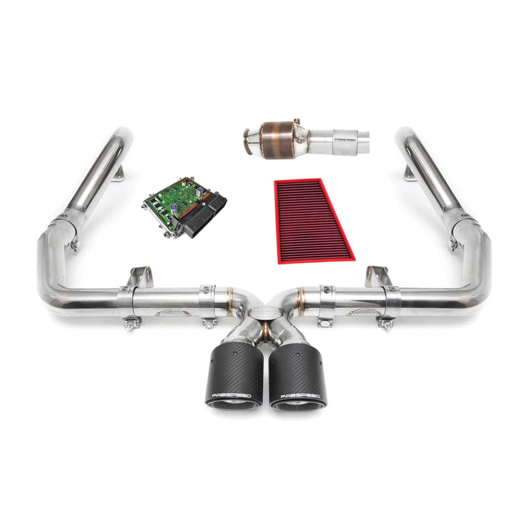 Fabspeed Maxflo Performance Package for Porsche 718 Boxster/Cayman 2017-2021