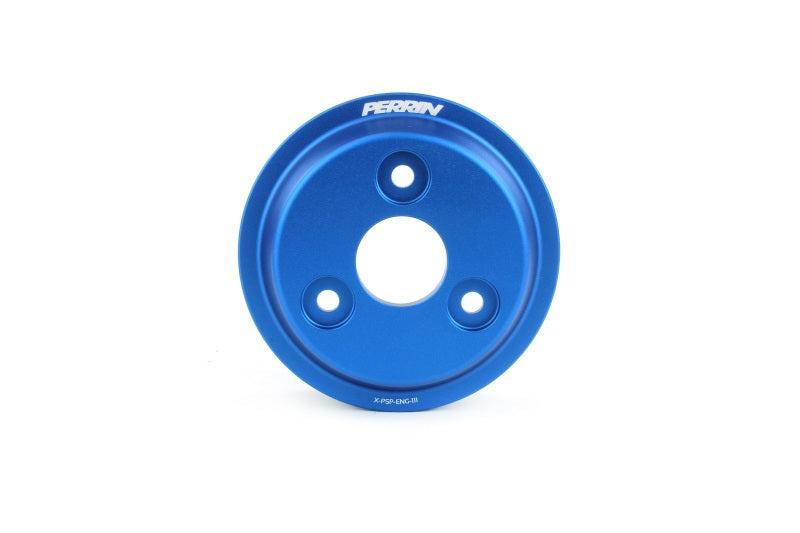 Perrin Lightweight Water Pump Pulley Blue Subaru WRX 2022-2025 | PSP-ENG-112BL
