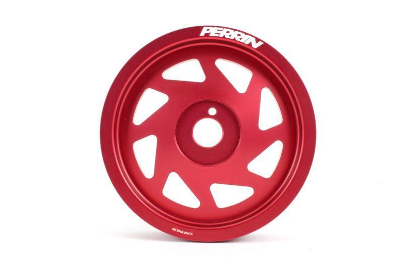 Perrin Performance Crank Pulley Red 2002-2014 WRX / 2004-2021 STI | PSP-ENG-100RD