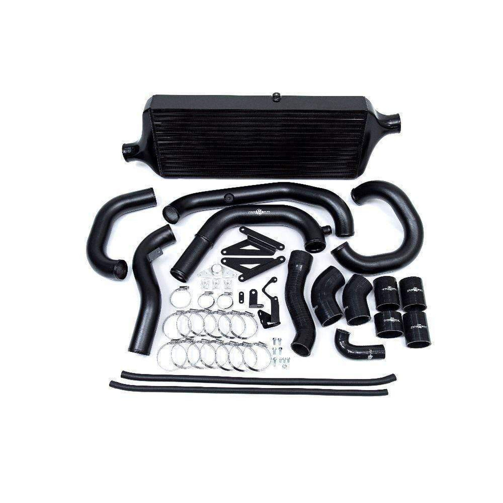 Process West Front Mount Intercooler Kit Black Subaru STI 2015-2021