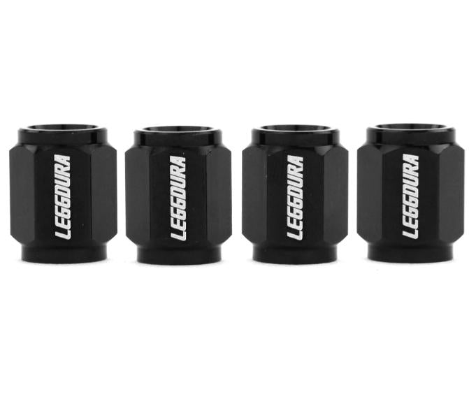 Project Kics Leggdura Racing Valve Cap Set Black | WCKIVK