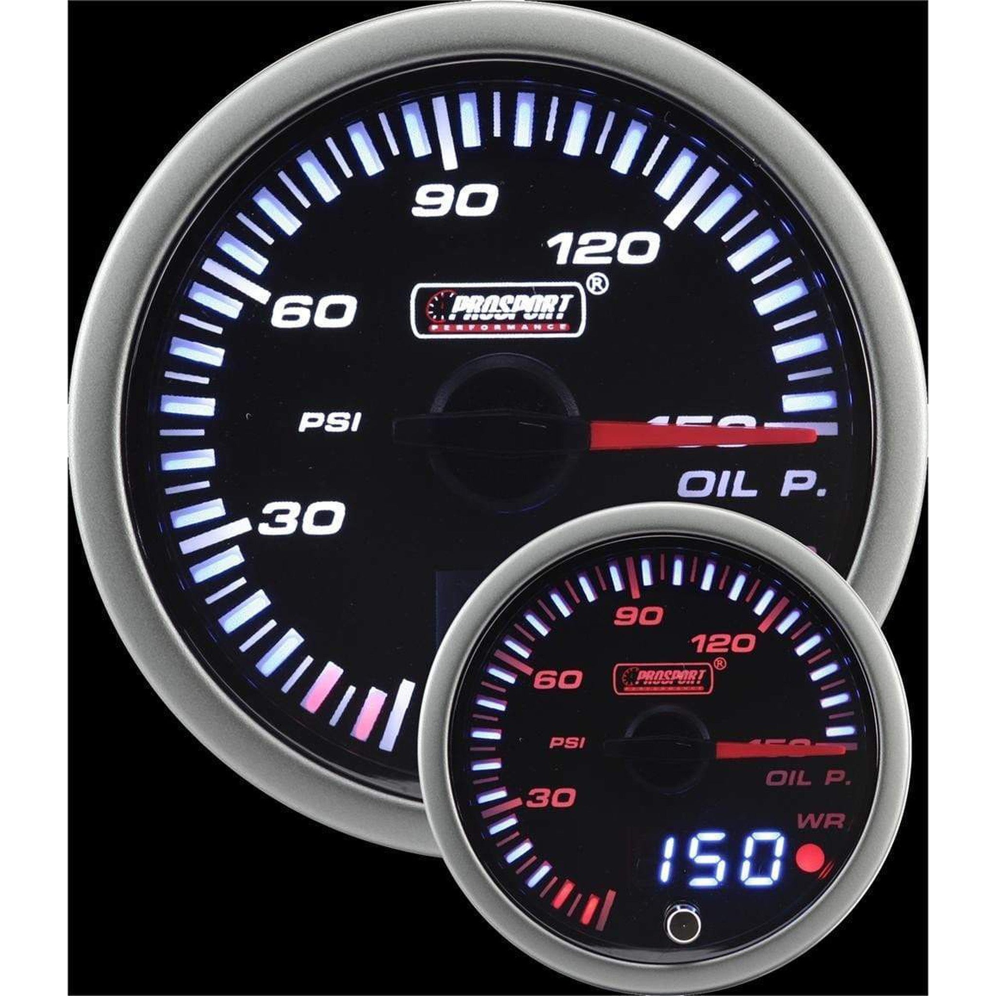 Prosport 52mm JDM Electrical Oil Pressure Gauge