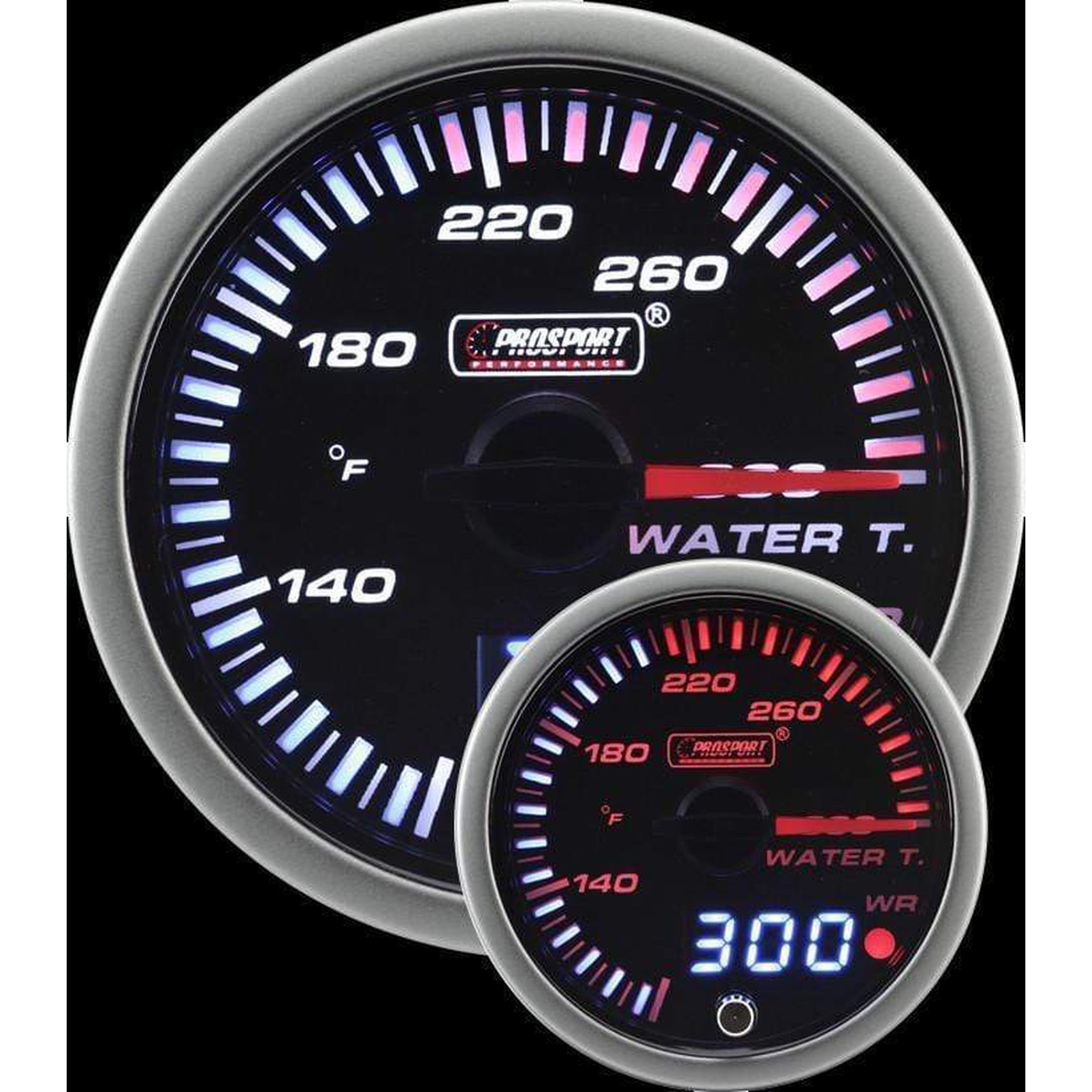 Prosport 52mm JDM Electrical Water Temperature Gauge