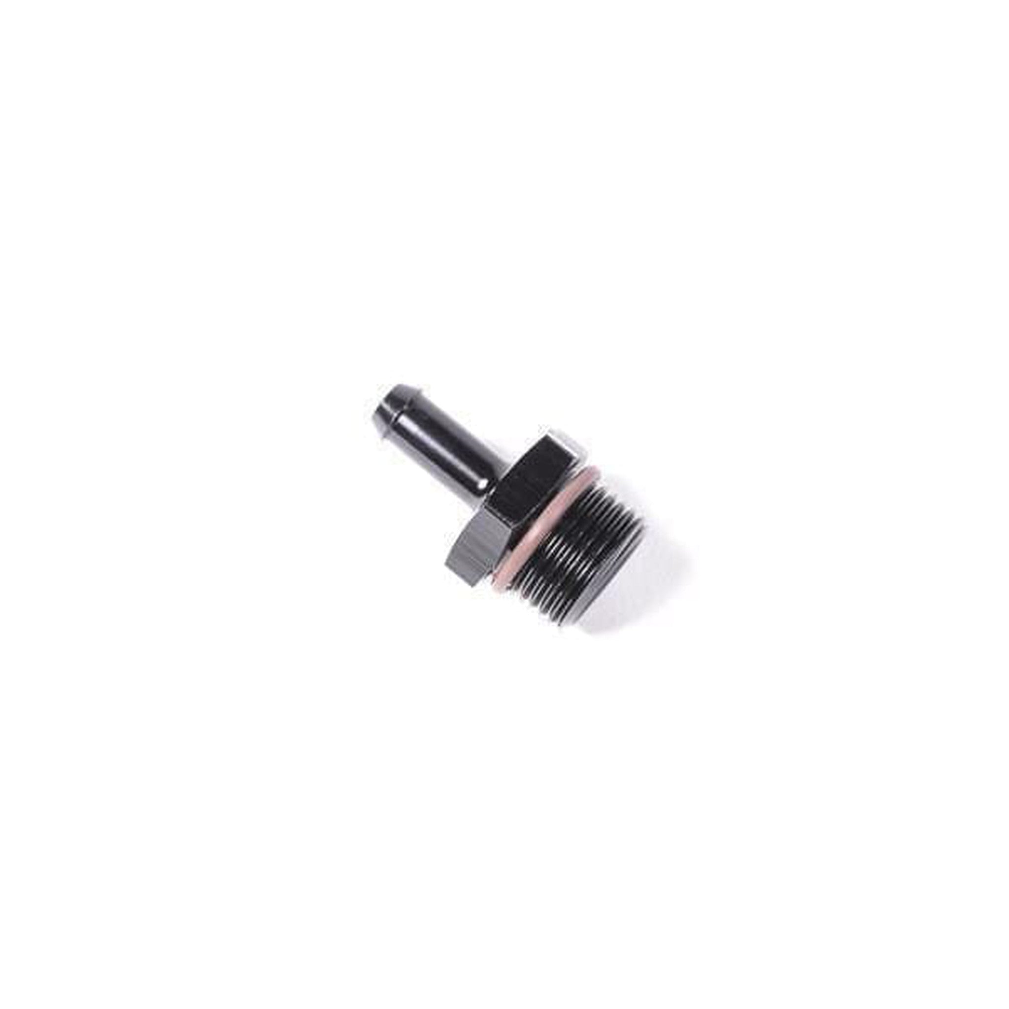 Radium Engineering -10AN ORB to Barb .375in OD Hose Barb Adapter - Black