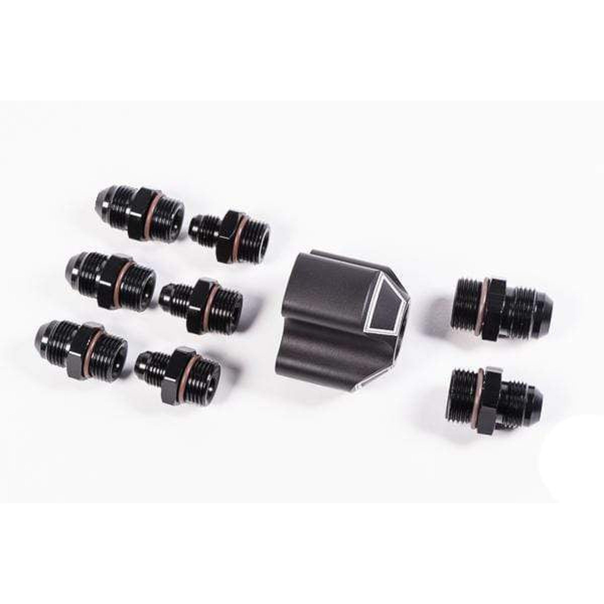 Radium Engineering 3 Into 1 Distribution Block w/ Fittings