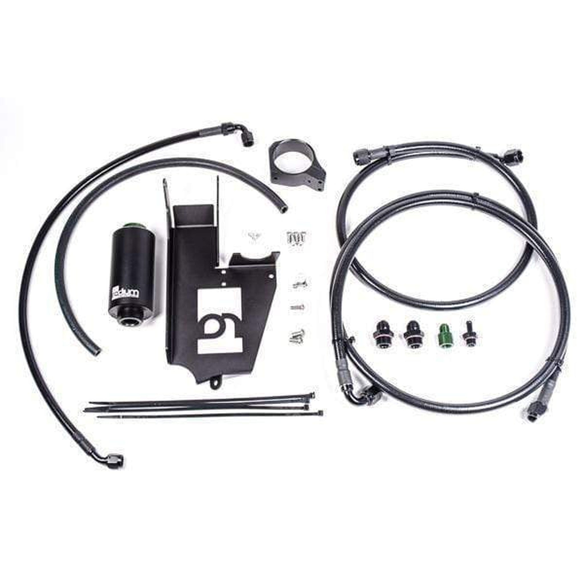 Radium Engineering Fuel Hanger Plumbing Kit Mitsubishi Evo 8/9 - Stainless Filter